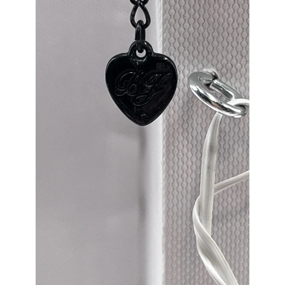 Betsey Johnson Dark‎ Forest Triple Strand Gunmetal Necklace Fox Rabbit Charms